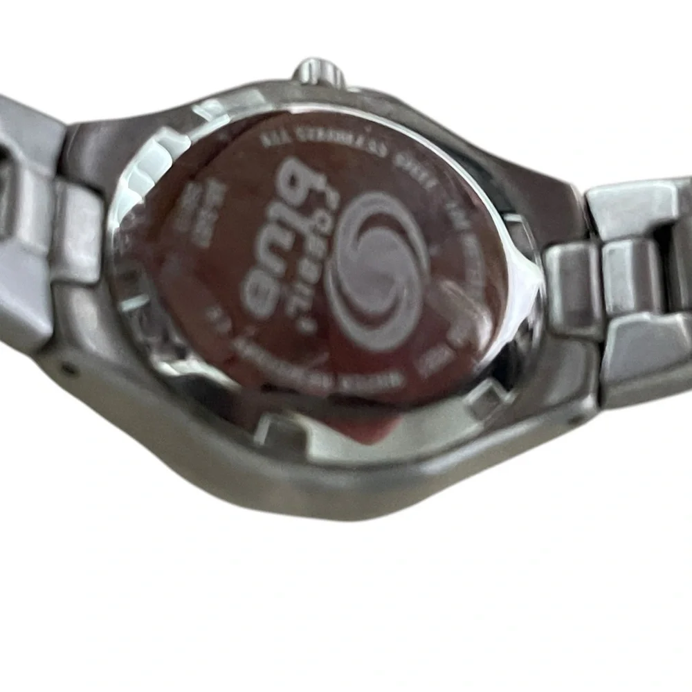 Fossil Luminous Blue Dial Silver Stainless Steel Watch